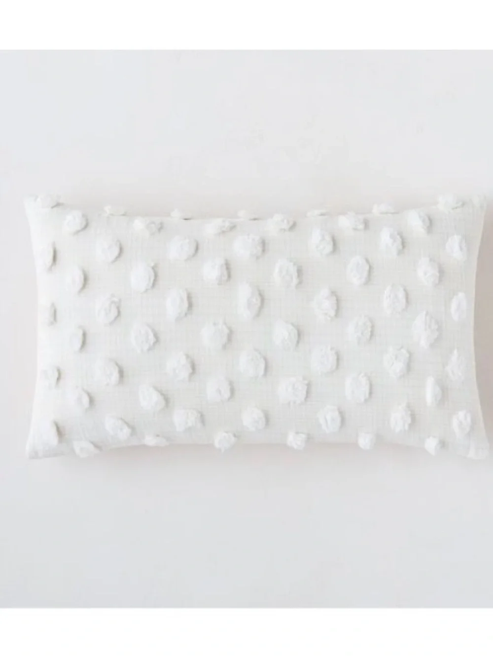 West Elm Candlewick Pillow Cover 12x21 White NWT Rare Textured Cotton
